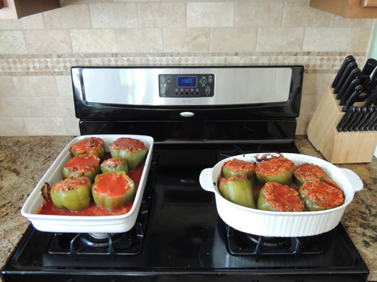 Stuffed Green Bell Peppers Day, August holiday.