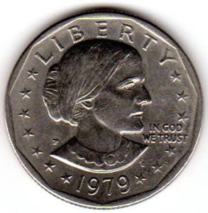 Susan B Anthony dollar coin