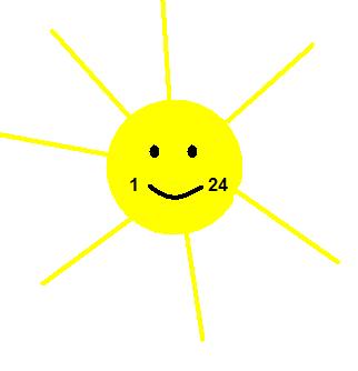 Belly Laugh Smiley Sun Logo