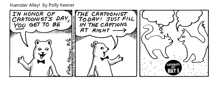 Cartoonist Day, May 5. Cartoons brighen and lighten up our lives. By  Holiday Insights.