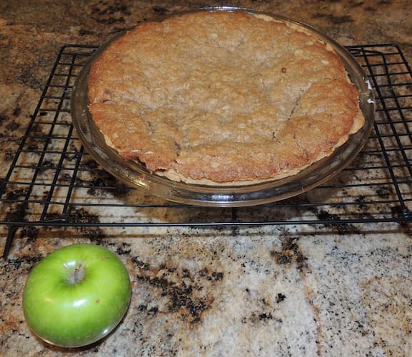 Apple Crisp Pie - Baked
