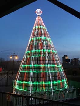 Christmas Beer Keg Tree