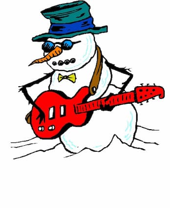 Frosty the Snowman with Guitar song lyrics