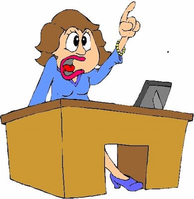 Spunky Old Broads Day. February 1 holidays. Woman at desk.