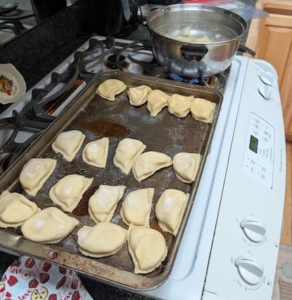 National Pierogi Day. Polish Easter Blessed Breakfast